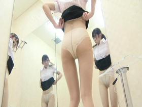 パンスト履き替え部屋 美脚執着アングル試着室　サンプル画像20